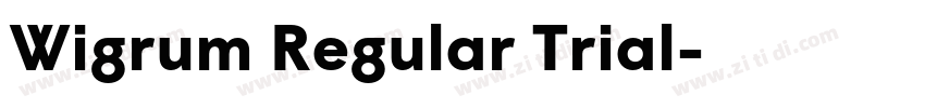 Wigrum Regular Trial字体转换